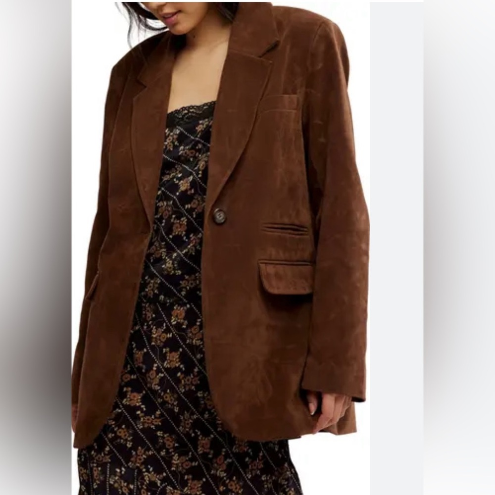 Free People Brown Blazer
